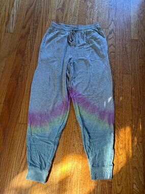 Colsie Tie Dye Joggers XS | Grey Multi Color | Soft Lounge Sweatpants